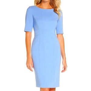 Eliza J Light Blue Sheath Dress, 12